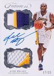 2016-17 Panini Flawless - Dual Patch Autographs #DPA-KBR Kobe Bryant AU, MEM, SN23