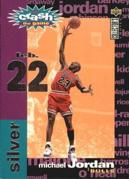 1995-96 Collector's Choice - You Crash the Game Silver: Assists/Rebounds #C1 Michael Jordan - VAR: 2/22/96 L