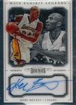 2017-18 Panini Dominion - Main Exhibit Legends Autographs #ML-KBR Kobe Bryant AU, SN49