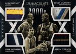 2014-15 Panini Immaculate Collection - Decade Domination Quads #DD-00S4 Allen Iverson / Dirk Nowitzki / Kevin Garnett / Kobe Bryant MEM, SN14