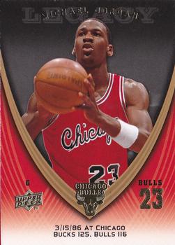 2008-09 Upper Deck Michael Jordan Legacy Collection #86 Michael Jordan - Game 86