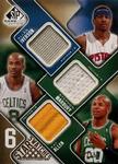 2009-10 SP Game Used - Six Star Swatches 65 #NNO Allen Iverson / Stephon Marbury / Ray Allen / Kobe Bryant / Steve Nash / Zydrunas Ilgauskas MEM, SN65
