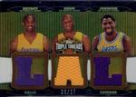 2006-07 Topps Triple Threads - Relics Combos Sepia #TTRC-9 Kobe Bryant / Lamar Odom / Magic Johnson MEM, SN27
