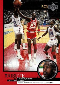 1999 Upper Deck Tribute to Michael Jordan #4 Michael Jordan (All-Star starter 2/8/87)