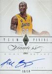 2012-13 Panini Flawless - Team Panini Autographs #2 Kobe Bryant AU, SN10
