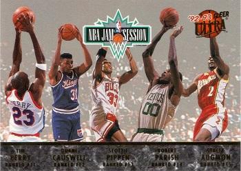 1992-93 Ultra - Jam Session Exchange #NNO Jam Session Rank 11-20 (Tim Perry / Duane Causwell / Scottie Pippen / Robert Parish / Stacey Augmon / Michael Jordan / Karl Malone / John Williams / Horace Grant / Orlando Woolridge)