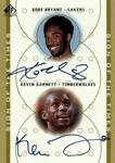 2000-01 SP Authentic - Sign of the Times Double #KB/KG Kobe Bryant / Kevin Garnett AU