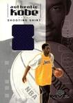2001-02 Upper Deck MVP - Authentic Kobe #KBSS Kobe Bryant MEM MEM: Game-worn Shooting Shirt