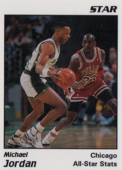 1991 Star Michael Jordan (Unlicensed) - White Border, Black Text #3 Michael Jordan - All-Star Stats