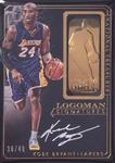 2014-15 Panini National Treasures - Gold Manufactured Logoman Signatures #GL-KB Kobe Bryant AU, SN49