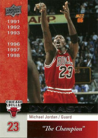 2008-09 Upper Deck - Dynasty Chicago Bulls #CHI-15 Michael Jordan