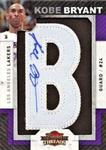 2009-10 Panini Threads - Kobe Bryant Letters #1 Kobe Bryant AU, MANU, PR24, SN240 Letter "B"