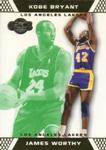 2007-08 Topps Co-Signers - Gold Green #46 James Worthy / Kobe Bryant SN59