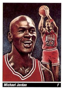 1990 Austin Cards NBA Paintings (unlicensed) #2 Michael Jordan