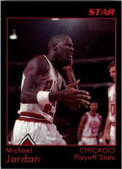 1991 Star Michael Jordan (Unlicensed) - Black Border, Black Backs #2 Michael Jordan - Playoff Stats
