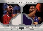 2003-04 Upper Deck Finite - Elements Dual Warmups #FE1 Michael Jordan / Kobe Bryant MEM MEM: Warm-ups