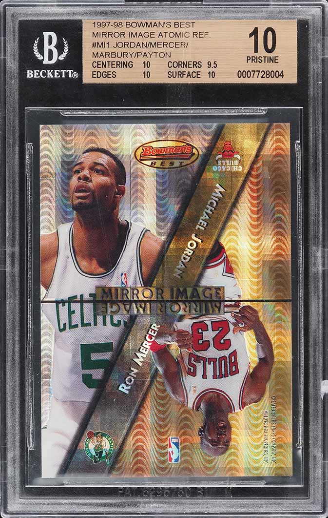 1997 Bowman's Best Mirror Image Atomic Refractor #MI1