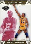 2007-08 Topps Co-Signers - Gold Red #32 Magic Johnson / Kobe Bryant SN109, VAR VAR: Player variation