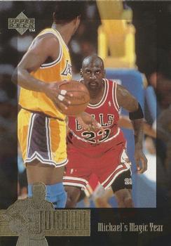 1995-96 Upper Deck The Jordan Collection Jumbo #JC21 Michael's Magic Year
