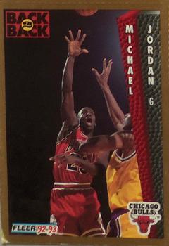 1992-93 Fleer - Chicago Bulls Back to Back Perforated Sheet Singles #NNO Michael Jordan