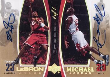 2005-06 Upper Deck - Michael Jordan/LeBron James Autographs #MJLJ10 Michael Jordan / LeBron James