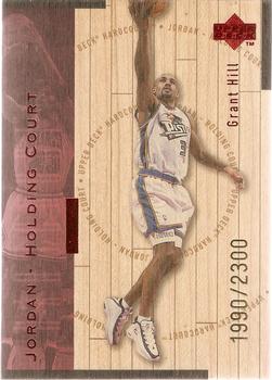 1998 Upper Deck Hardcourt - Jordan Holding Court Red #J8 Grant Hill / Michael Jordan