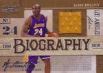 2009-10 Playoff National Treasures - Biography Materials #1 Kobe Bryant MEM, SN99