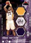 2007-08 Stadium Club - Full Court Press Relics Dual Gold #FCPDR-KB Kobe Bryant MEM, SN25