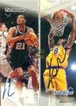1998-99 Stadium Club - Co-Signers #CO1 Tim Duncan / Kobe Bryant AU