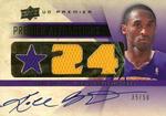 2008-09 Upper Deck Premier - Attractions Autographs Jerseys #AT-KB Kobe Bryant AU, MEM, SN50