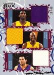 2006-07 Topps Luxury Box - Courtside Relics Triple Blue #CTR-BOF Kobe Bryant / Lamar Odom / Jordan Farmar MEM, SN49