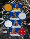 2006-07 Topps Luxury Box - Relics Eight Blue #LB8R-4 Kobe Bryant / Kevin Garnett / Tracy McGrady / Shaun Livingston / Dwight Howard / Amare Stoudemire / Jermaine O'Neal / Josh Smith MEM, SN49