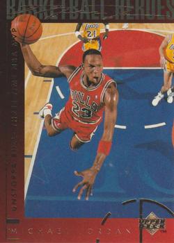 1994-95 Upper Deck - Basketball Heroes: Michael Jordan #40 Michael Jordan - Unstoppa-bull: Three-Time NBA MVP
