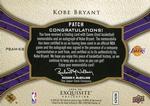 2008-09 Upper Deck Exquisite Collection - Player Box Patches Autographs #PBAM-KB Kobe Bryant AU, MEM, SN24