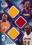 2009-10 SP Game Used - 3 Star Swatches 50 #3S-BOF Kobe Bryant / Horace Grant / Shaquille O'Neal MEM, SN50