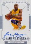 2014-15 Panini National Treasures - Game Changers #GC-KB Kobe Bryant AU, SN25