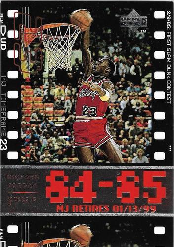 1999 Upper Deck Michael Jordan Retirement Set #1 Michael Jordan - 1984-85: First Slam Dunk Contest