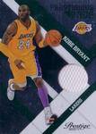 2010-11 Panini Prestige - Prestigious Pros Materials Green #60 Kobe Bryant MEM, SN499