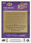 2008-09 Upper Deck - Basketball Heroes Kobe Bryant #KB-7 Kobe Bryant
