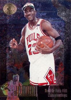 1995-96 SP Championship - The Jordan Collection #JC22 Michael Jordan - Back-to-Back NBA Championships