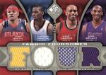 2009-10 SP Game Used - Fabric Foursome 50 #F4-BMCS Kobe Bryant / Desmond Mason / Vince Carter / Josh Smith MEM, SN50