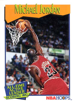 1991-92 Hoops #536 Michael Jordan