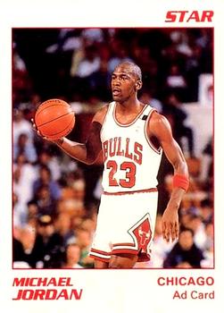 1990-91 Star NBA Ad Cards #NNO Michael Jordan - VAR: White border
