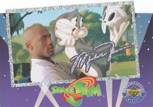 1996 Upper Deck Authenticated Space Jam #NNO Michael Jordan / Bugs Bunny - Bugs Bunny Holding Skull