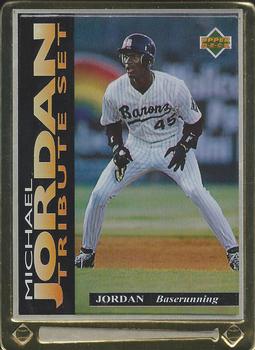 1995 Upper Deck Michael Jordan Tribute Set #JT4 Michael Jordan - Baserunning