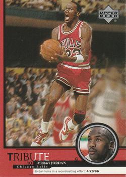 1999 Upper Deck Tribute to Michael Jordan #28 Michael Jordan - (4/20/86)