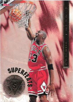 1996-97 Hoops - Superfeats #1 Michael Jordan