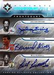 2004-05 Upper Deck Ultimate Collection - Ultimate Starting Five #SF6 John Stockton / Bill Russell / Kobe Bryant / Julius Erving / Bernard King AU, SN5