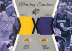 2003-04 SPx - Winning Materials Combos #WC22 Derek Fisher / Kobe Bryant MEM