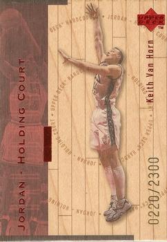 1998 Upper Deck Hardcourt - Jordan Holding Court Red #J17 Keith Van Horn / Michael Jordan